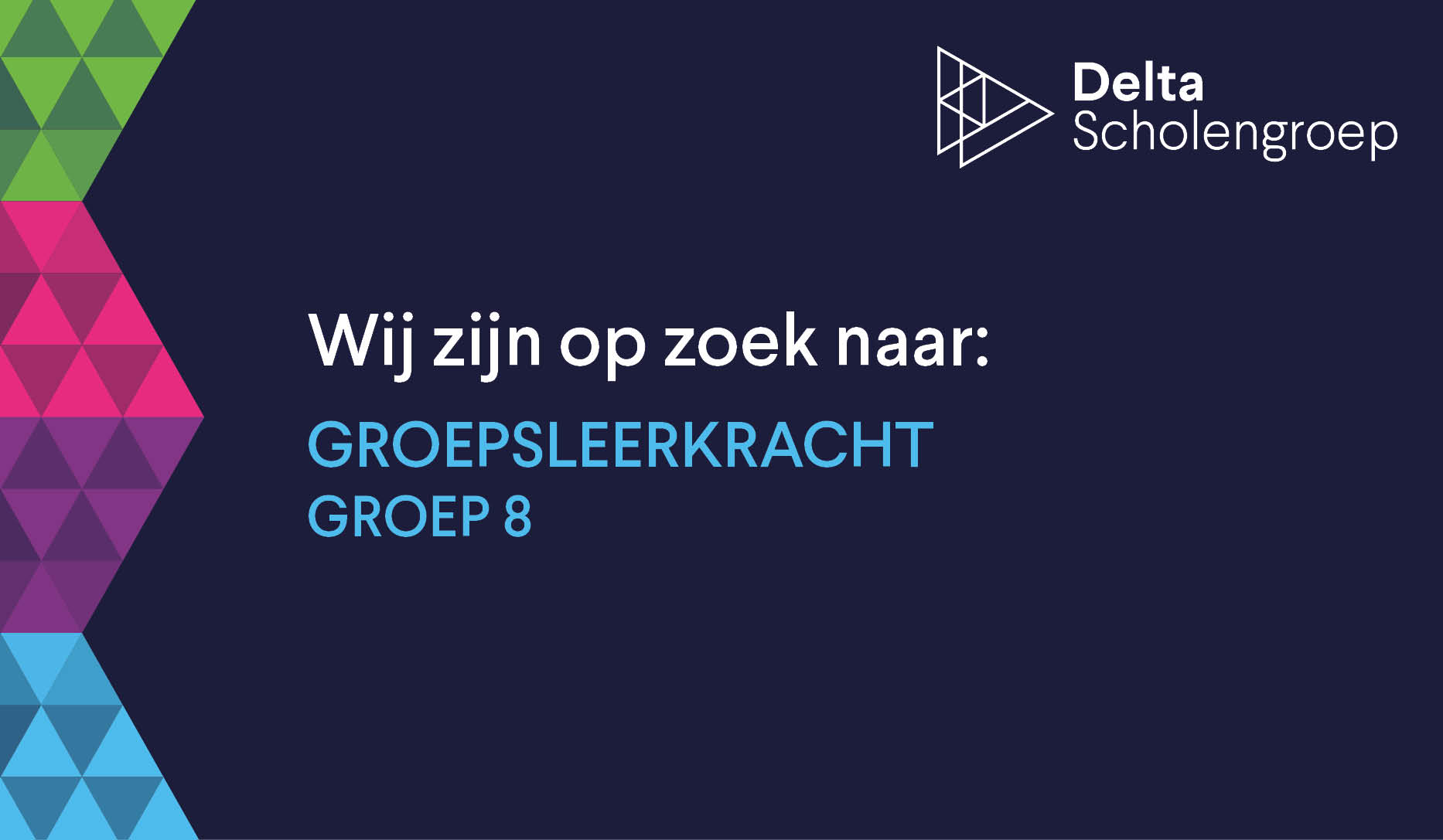 Voor de Margarethaschool zijn wij wegens ziekte van een collega zo spoedig mogelijk op zoek naar een ENTHOUSIASTE LEERKRACHT GROEP 8 (WTF 0,6)